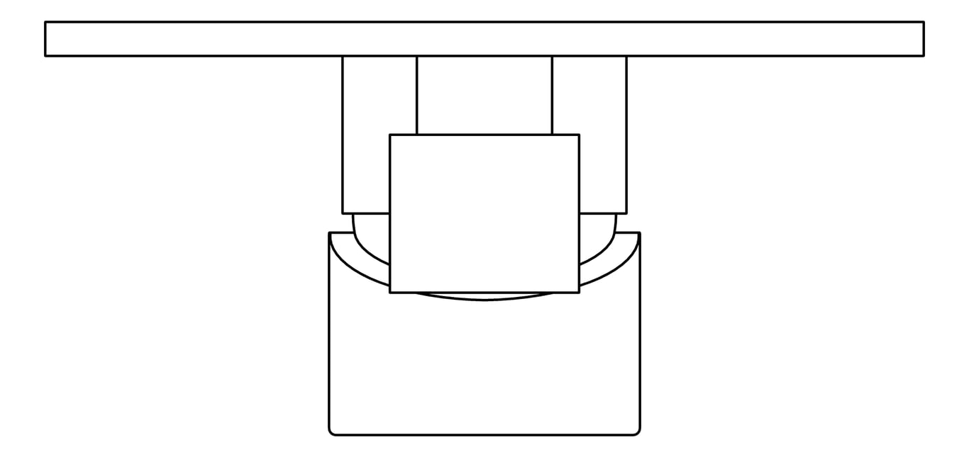 Plan Image of MixerTap Diverter Nero Dolce BackPlate
