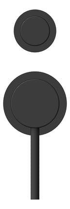 Front Image of MixerTap Diverter Nero Dolce