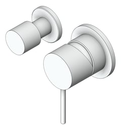 3D Shaded Image of MixerTap Diverter Nero Mecca Horizontal