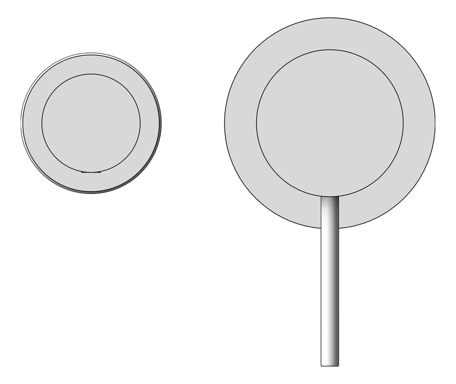 Front Image of MixerTap Diverter Nero Mecca Horizontal