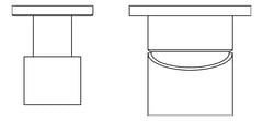 Plan Image of MixerTap Diverter Nero Mecca Horizontal