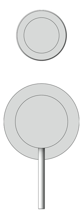 Front Image of MixerTap Diverter Nero Mecca Split