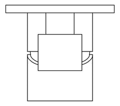Plan Image of MixerTap Divertor Nero Bianca BackPlate