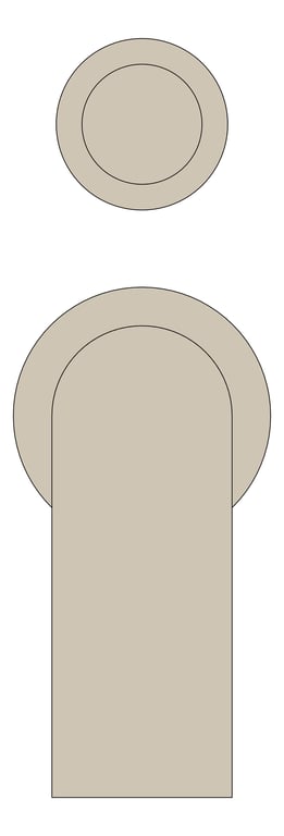 Front Image of MixerTap Divertor Nero Bianca