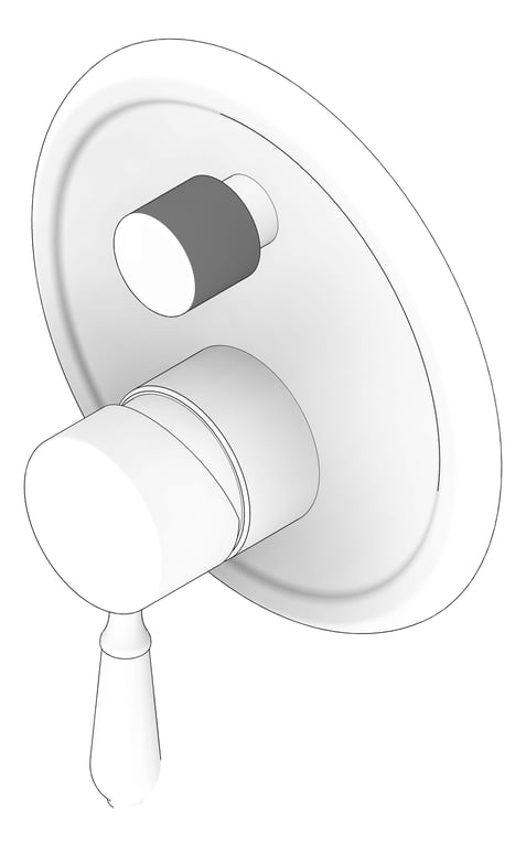 3D Documentation Image of MixerTap Divertor Nero York