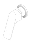 3D Documentation Image of MixerTap Shower Nero BiancaCare
