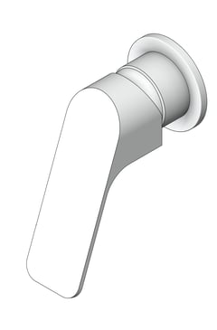 3D Shaded Image of MixerTap Shower Nero BiancaCare