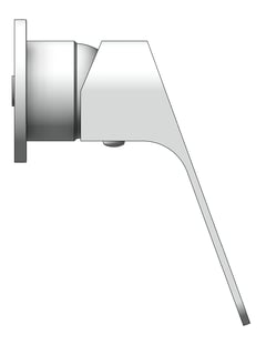 Left Image of MixerTap Shower Nero BiancaCare