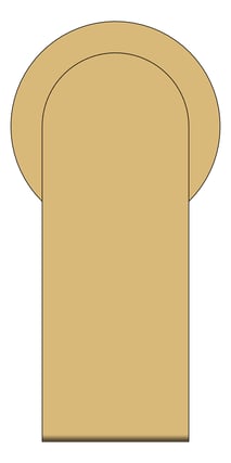 Front Image of MixerTap Shower Nero Bianca BackPlate Round