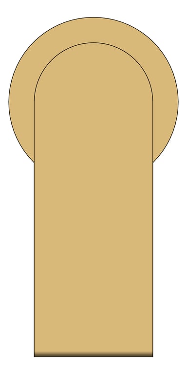 Front Image of MixerTap Shower Nero Bianca BackPlate Round