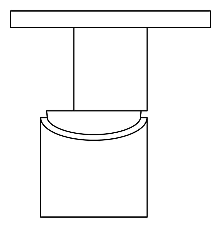 Plan Image of MixerTap Shower Nero Bianca BackPlate Round