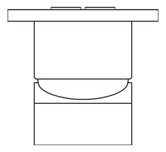 Plan Image of MixerTap Shower Nero Celia Rectangular Backplate