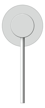 Front Image of MixerTap Shower Nero DolceCare