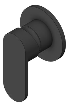 3D Shaded Image of MixerTap Shower Nero Ecco Round