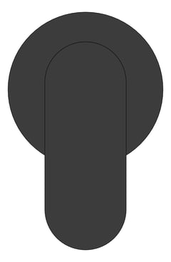 Front Image of MixerTap Shower Nero Ecco Round
