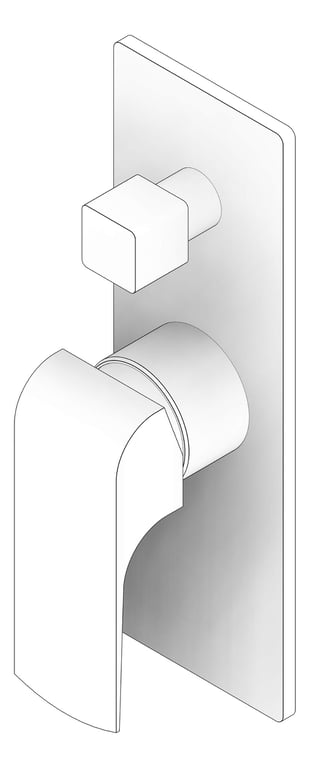 3D Documentation Image of MixerTap Shower Nero Elgin Divertor
