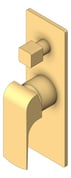 3D Shaded Image of MixerTap Shower Nero Elgin Divertor