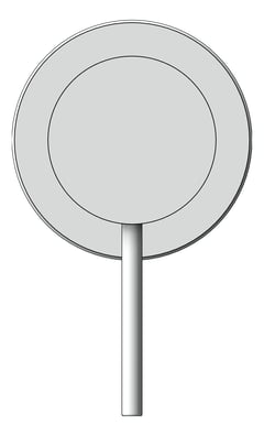 Front Image of MixerTap Shower Nero Mecca 60mmPlate