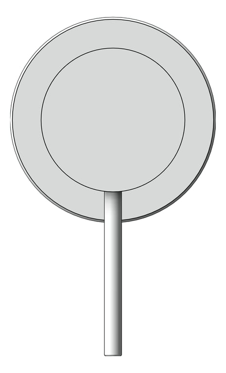 Front Image of MixerTap Shower Nero Mecca 60mmPlate