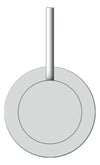 Front Image of MixerTap Shower Nero Mecca 60mmPlate HandleUp