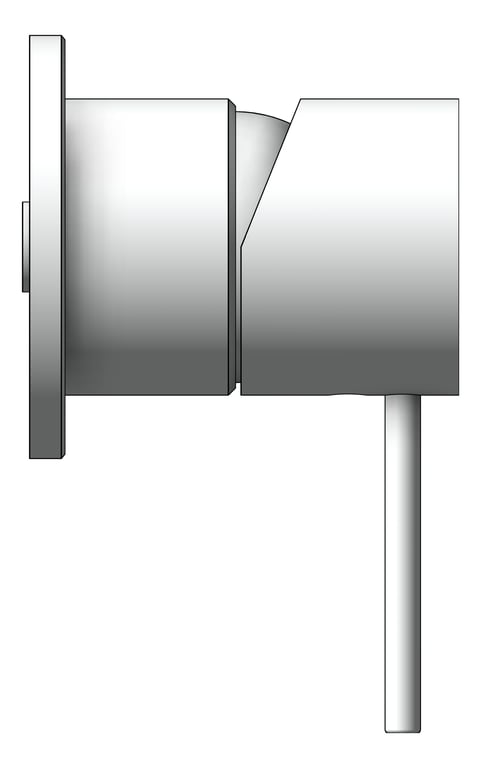 Left Image of MixerTap Shower Nero Mecca 60mmPlate