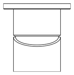 Plan Image of MixerTap Shower Nero Mecca 60mmPlate