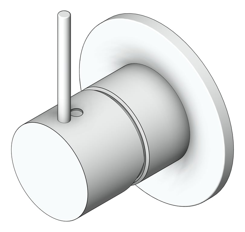 Navigate to MixerTap Shower Nero Mecca 80mmPlate HandleUp