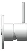 Left Image of MixerTap Shower Nero Mecca 80mmPlate HandleUp