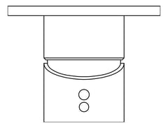 Plan Image of MixerTap Shower Nero Mecca 80mmPlate HandleUp