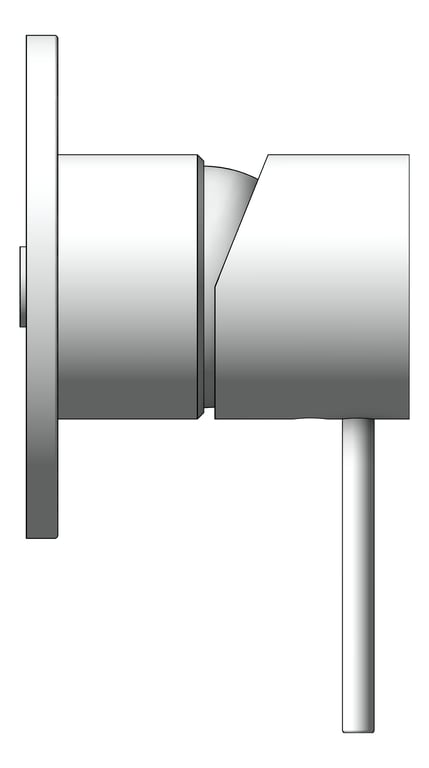 Left Image of MixerTap Shower Nero Mecca 80mmPlate