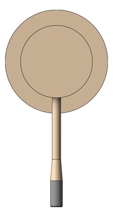 Front Image of MixerTap Shower Nero Opal 60mmPlate