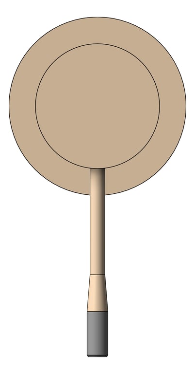 Front Image of MixerTap Shower Nero Opal 60mmPlate