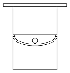 Plan Image of MixerTap Shower Nero Opal 60mmPlate
