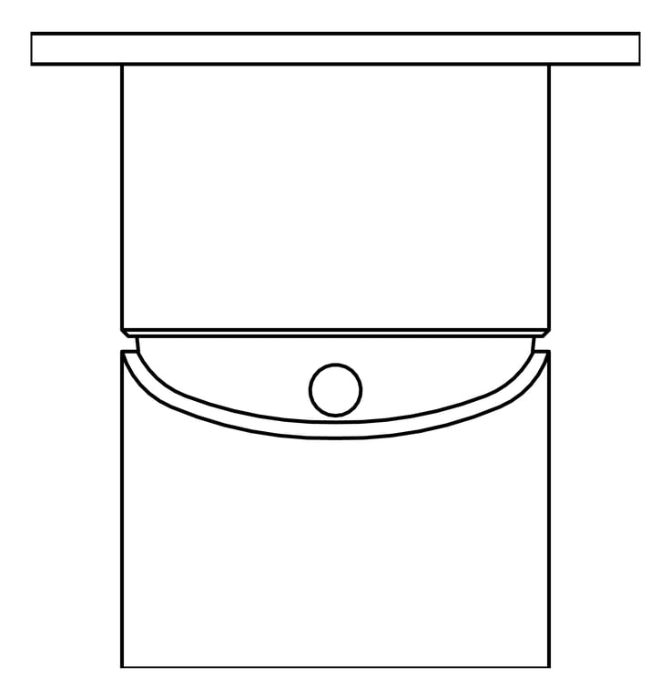 Plan Image of MixerTap Shower Nero Opal 60mmPlate