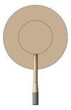 Front Image of MixerTap Shower Nero Opal 80mmPlate