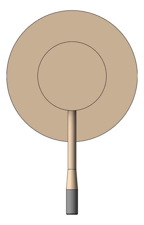 Front Image of MixerTap Shower Nero Opal 80mmPlate