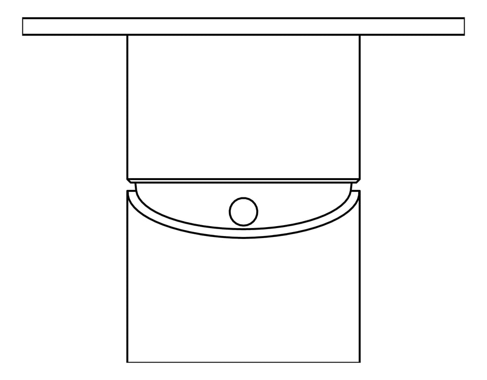 Plan Image of MixerTap Shower Nero Opal 80mmPlate