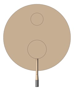 Front Image of MixerTap Shower Nero Opal Diverter