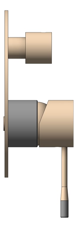 Left Image of MixerTap Shower Nero Opal Diverter
