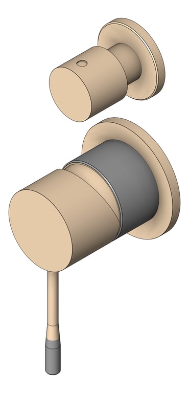 Navigate to MixerTap Shower Nero Opal Diverter Split