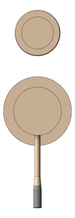 Front Image of MixerTap Shower Nero Opal Diverter Split