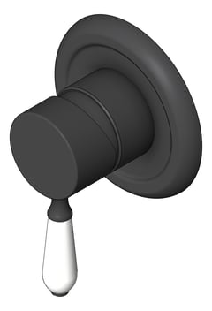 3D Shaded Image of MixerTap Shower Nero York