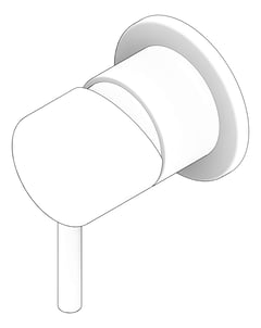 3D Documentation Image of MixerTap Shower Nero Zen