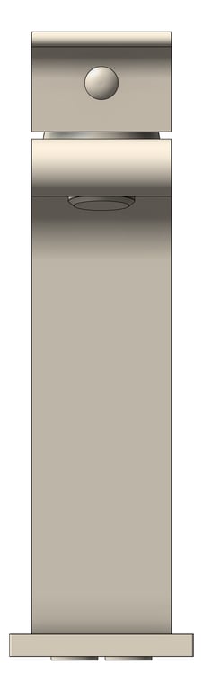 Front Image of Mixer Basin Nero Bianca