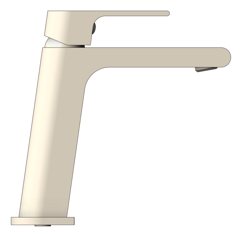 Left Image of Mixer Basin Nero Bianca