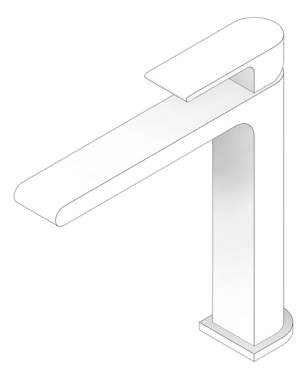 3D Documentation Image of Mixer Basin Nero Bianca Mid