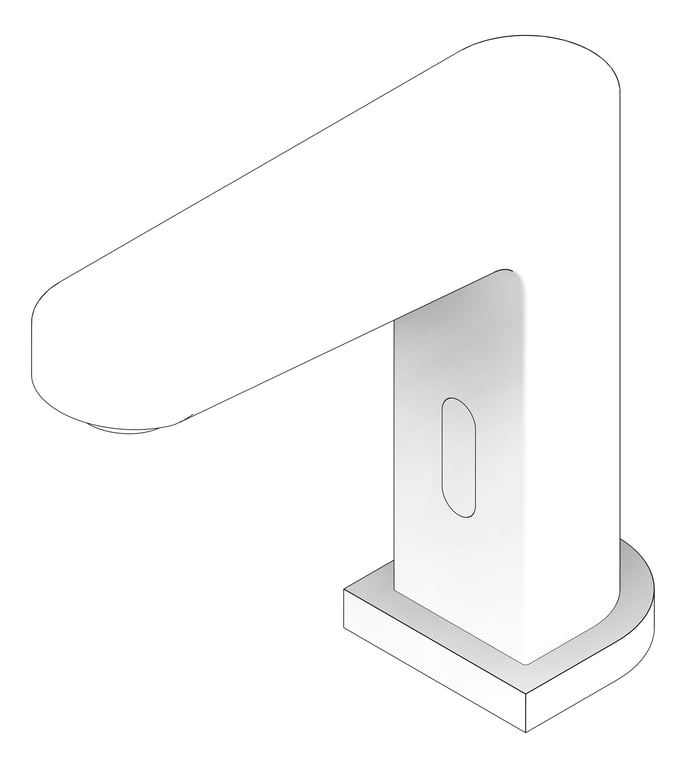 3D Documentation Image of Mixer Basin Nero Bianca Sensor