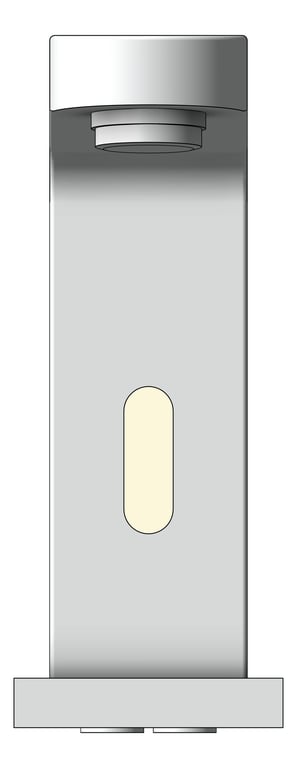 Front Image of Mixer Basin Nero Bianca Sensor