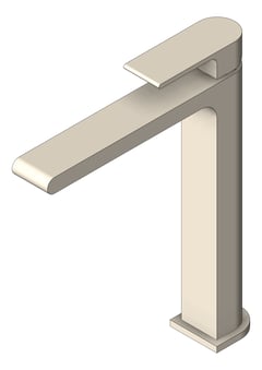 3D Shaded Image of Mixer Basin Nero Bianca Tall