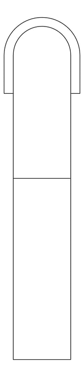 Plan Image of Mixer Basin Nero Bianca Tall